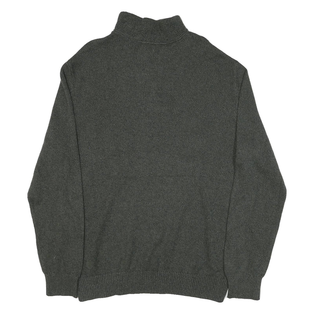CALVIN KLEIN JEANS Mens Grey Pullover Plain Crew Neck Basic Knit XL Cotton Blend