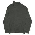 CALVIN KLEIN JEANS Mens Grey Pullover Plain Crew Neck Basic Knit XL Cotton Blend