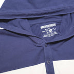 TRUE RELIGION Mens Blue & White Hoodie 2XL Cotton Blend Long Sleeve Pullover
