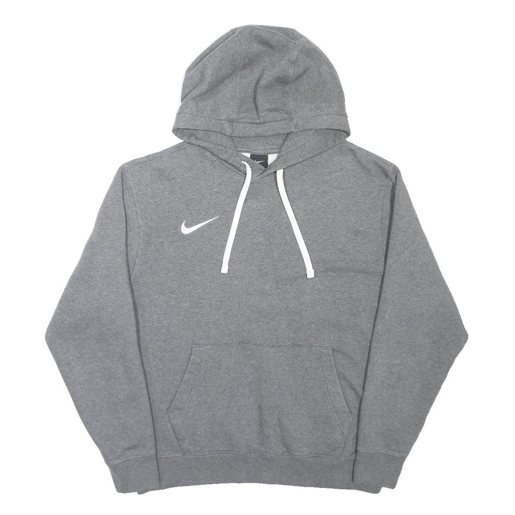 NIKE Mens Grey Hoodie M Cotton Blend Pullover Casual Sportswear