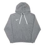 NIKE Mens Grey Hoodie M Cotton Blend Pullover Casual Sportswear