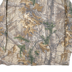 REAL TREE Mens Beige Camouflage Cotton Blend Zip Jacket 2XL Outdoor Hunting