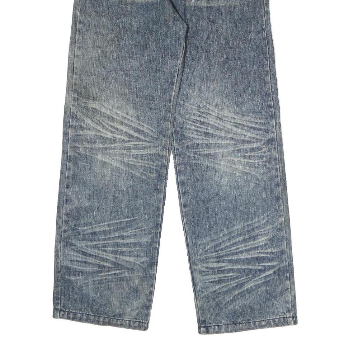 BLK Mens Jeans Regular Straight Denim Medium W27 L26 Distressed Pocket Detailing