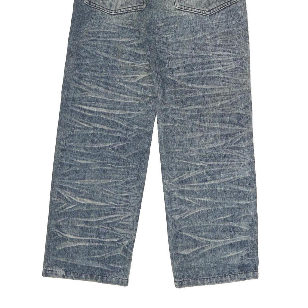 BLK Mens Jeans Regular Straight Denim Medium W27 L26 Distressed Pocket Detailing