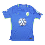 NIKE Signed Mens Blue & Green Football Shirt M Short Sleeve Dickenmann 21