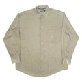 NAUTICA Mens Plain Shirt Green Long Sleeve L