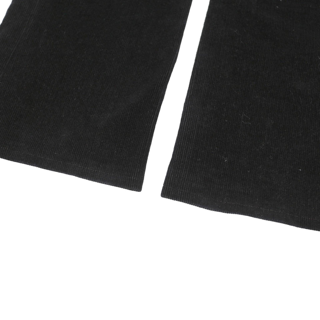 7 FOR ALL MANKIND Womens Cotton Blend Black Regular Fit Straight Leg Trousers