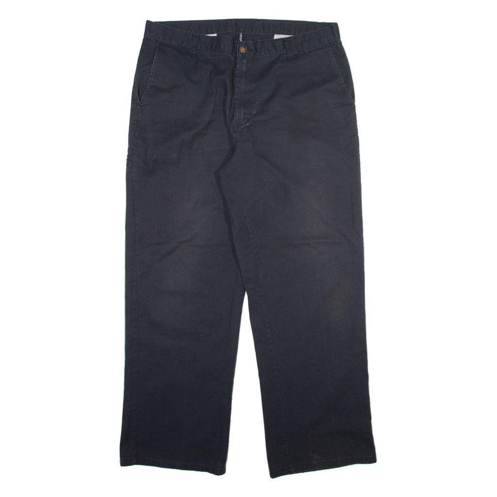DICKIES Mens Trousers Black Regular Straight W38 L30