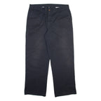 DICKIES Mens Trousers Black Regular Straight W38 L30
