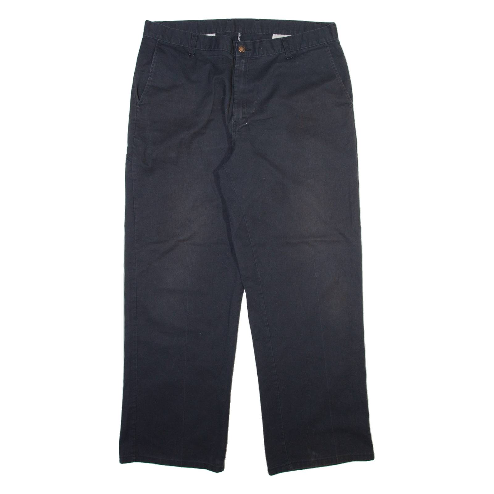 DICKIES Mens Trousers Black Regular Straight W38 L30