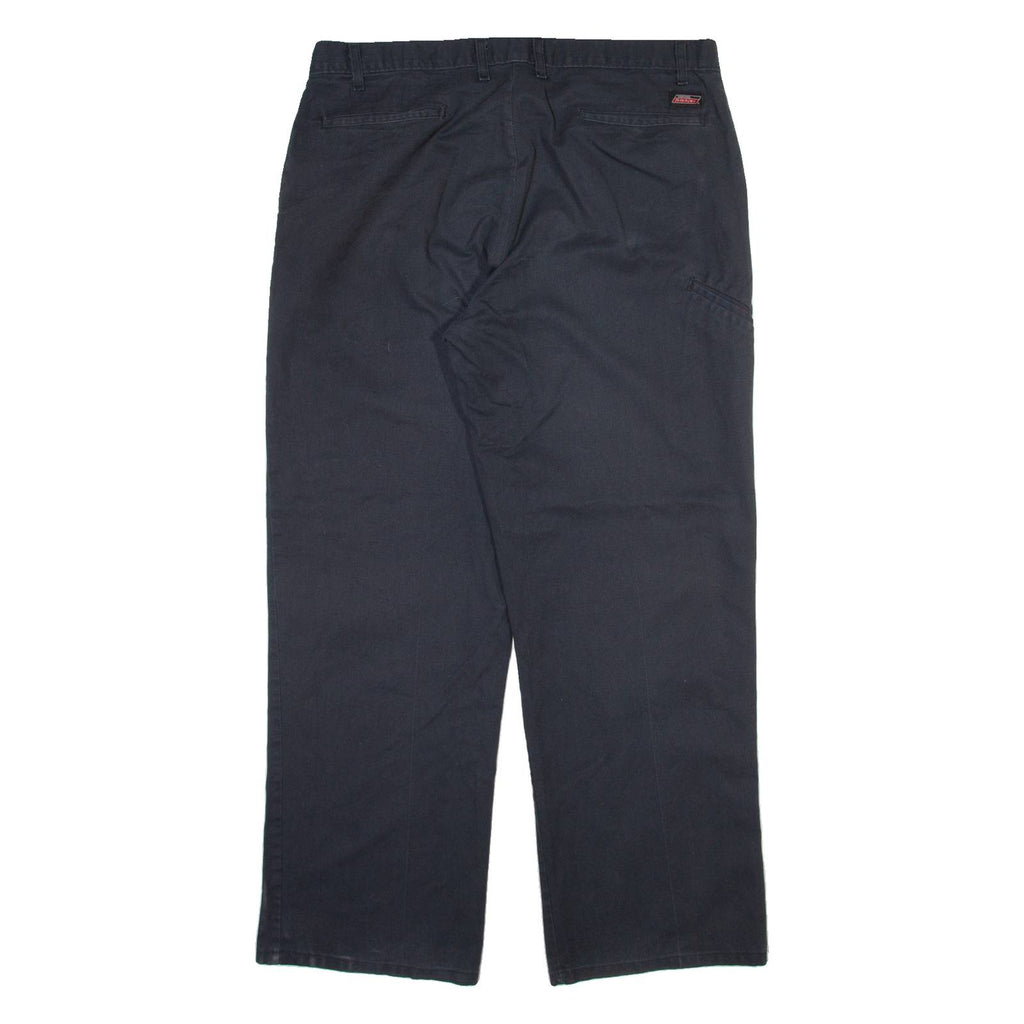DICKIES Mens Trousers Black Regular Straight W38 L30
