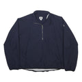 ADIDAS Womens Navy Blue Jacket UK 18 Polyester Sport Lightweight Zip Casual