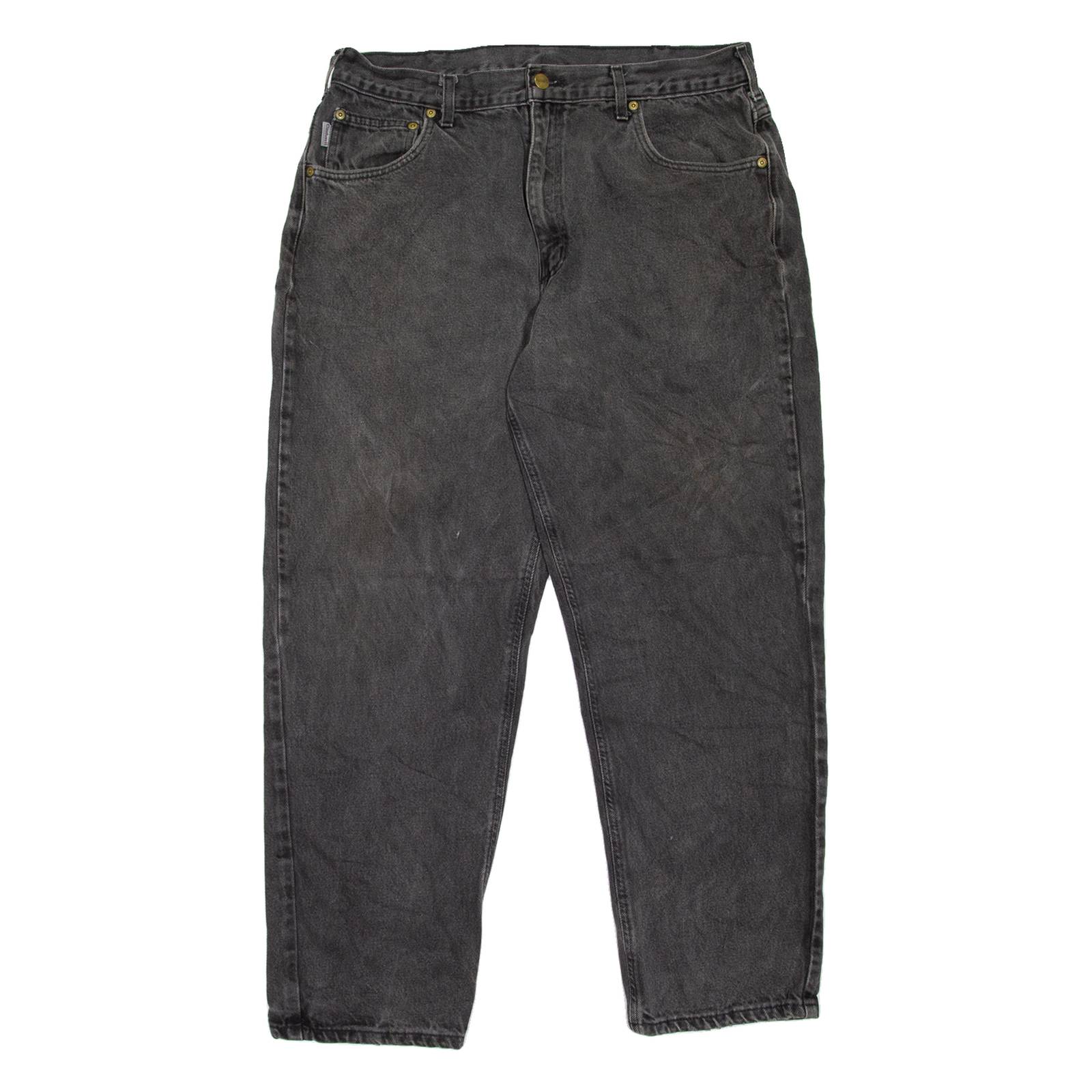 CARHARTT Workwear Mens Jeans Grey Relaxed Tapered W34 L28