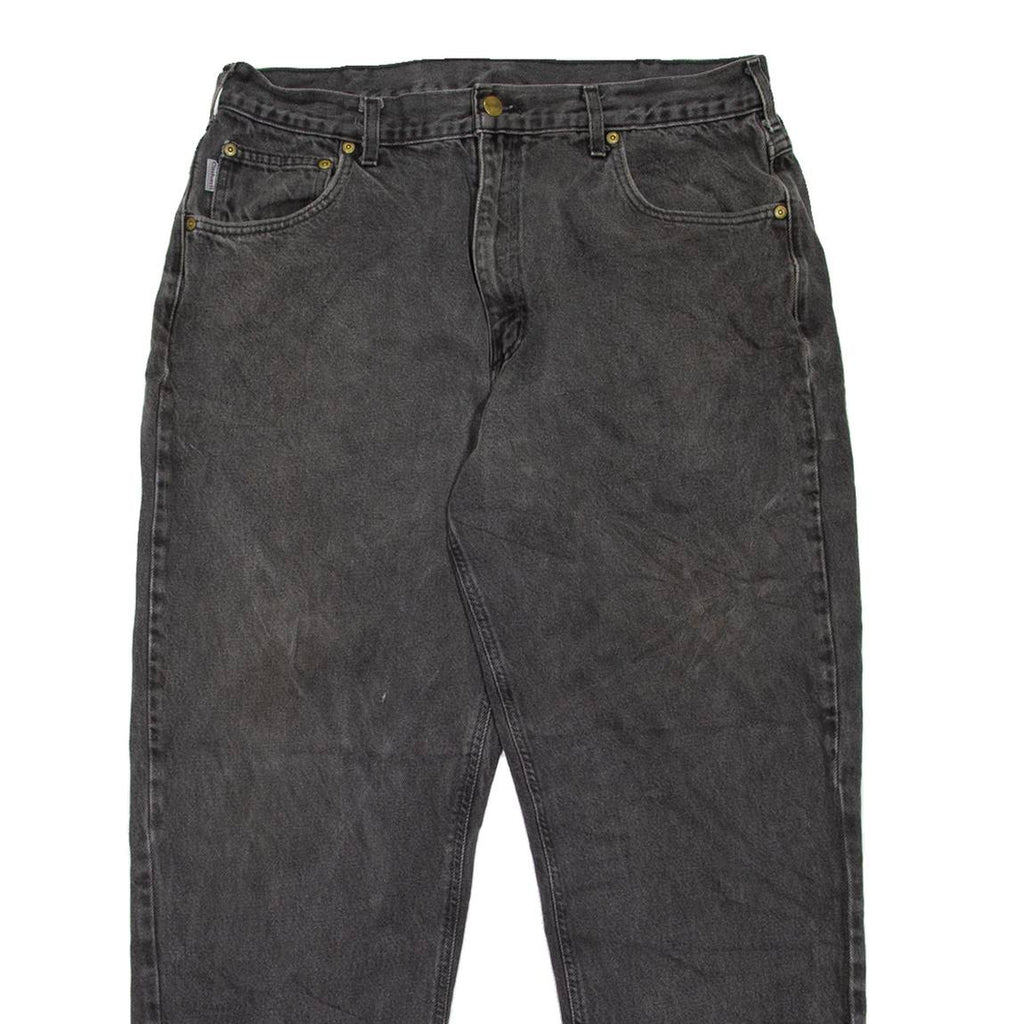 CARHARTT Workwear Mens Jeans Grey Relaxed Tapered W34 L28