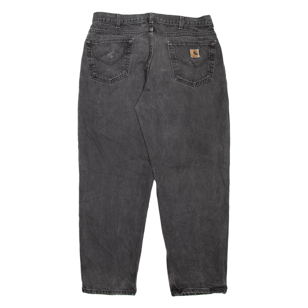 CARHARTT Workwear Mens Jeans Grey Relaxed Tapered W34 L28