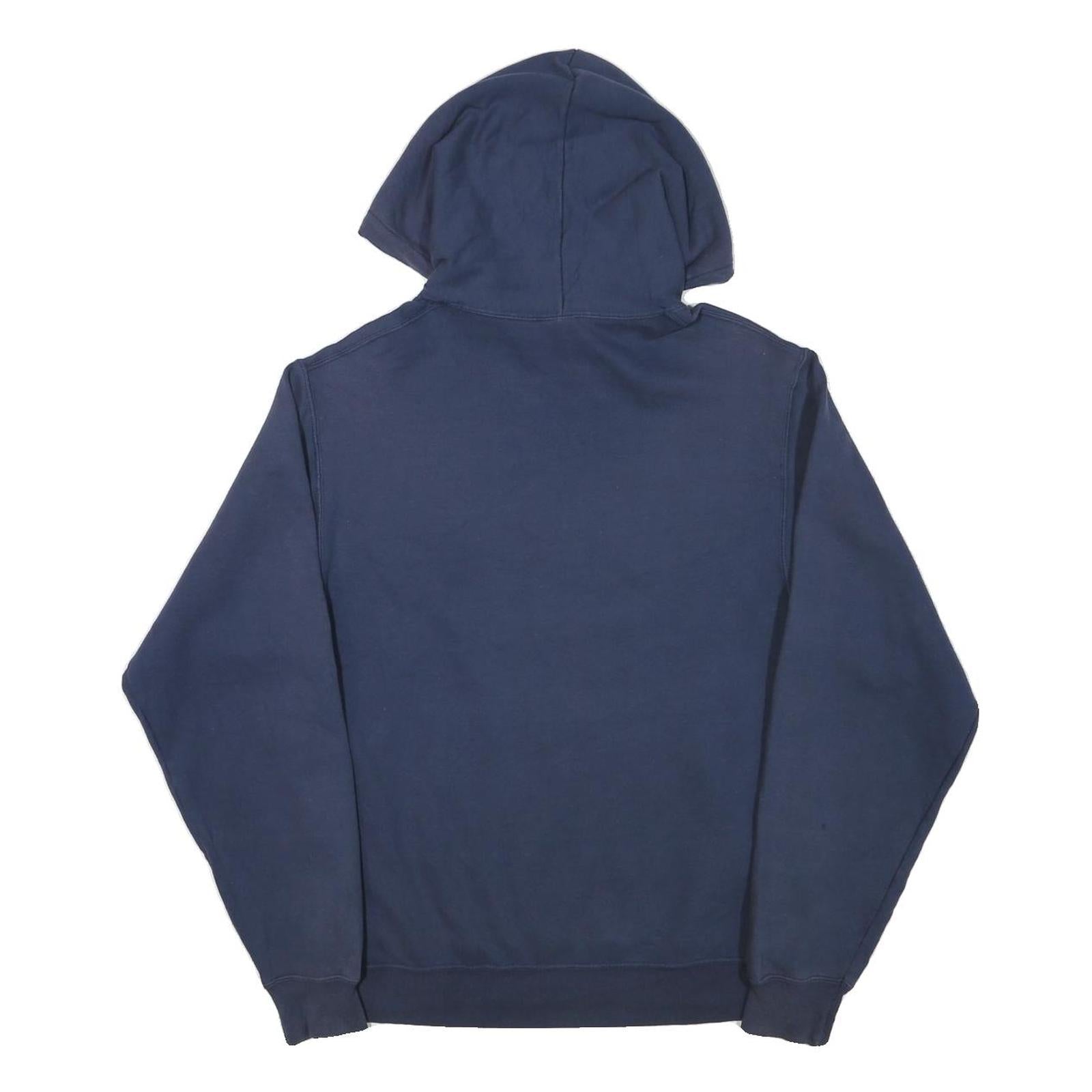 PORT & COMPANY Mens Navy Blue West Seattle Hoodie S Cotton Blend Pullover