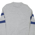 GUESS Mens Grey & Blue Sweatshirt Crew Neck L Cotton Blend Casual Pullover