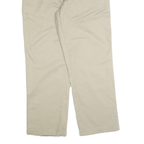 DICKIES Mens Regular Beige Cotton Blend Regular Fit Straight Leg Trousers W36
