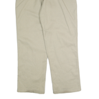 DICKIES Mens Regular Beige Cotton Blend Regular Fit Straight Leg Trousers W36