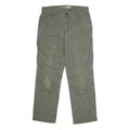 CARHARTT Mens Jeans Olive Relaxed Straight Cotton Blend W32 L30 Workwear