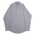 NAUTICA Mens Shirt Black Houndstooth Long Sleeve L