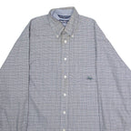 NAUTICA Mens Shirt Black Houndstooth Long Sleeve L