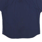 RALPH LAUREN Mens Navy Blue Shirt L Classic Cotton Button Short Sleeve