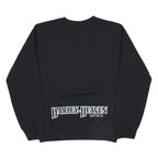 HARLEY DAVIDSON Mens Black Crew Neck Sweatshirt Logo Graphic Cotton Blend S