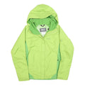 JACK WOLFSKIN Womens Green & Lime Outdoor Jacket UK 8 Polyester Blend Zip Hooded