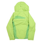 JACK WOLFSKIN Womens Green & Lime Outdoor Jacket UK 8 Polyester Blend Zip Hooded
