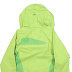 JACK WOLFSKIN Womens Green & Lime Outdoor Jacket UK 8 Polyester Blend Zip Hooded
