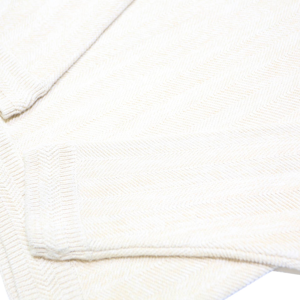 CHAPS RALPH LAUREN Mens Cream Plain Crew Neck Basic Knit Jumper L Cotton Blend