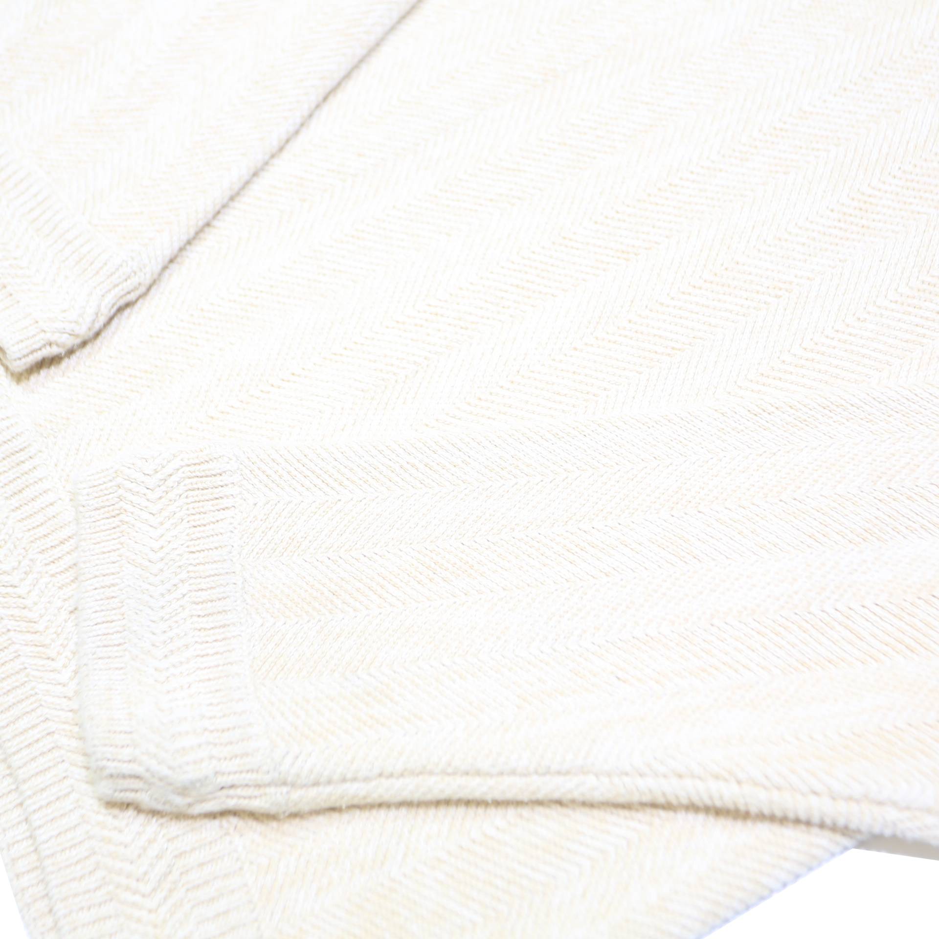 CHAPS RALPH LAUREN Mens Cream Plain Crew Neck Basic Knit Jumper L Cotton Blend
