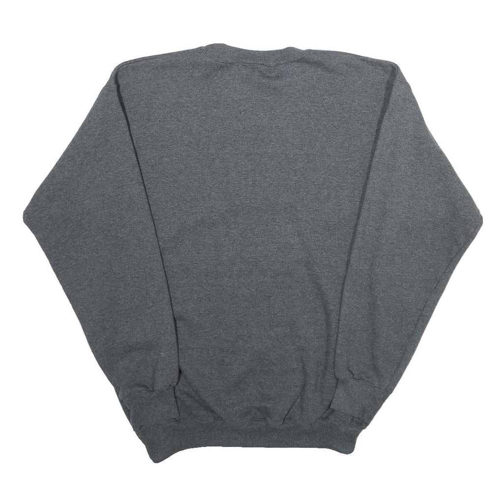 HANES Mens Grey Lady Sharks LS Softball Crew Neck S Sweatshirt Cotton Blend