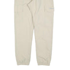 CHAMPION Womens Beige Regular Fit Cargo Trousers W26 L30 Drawstring Waist Casual
