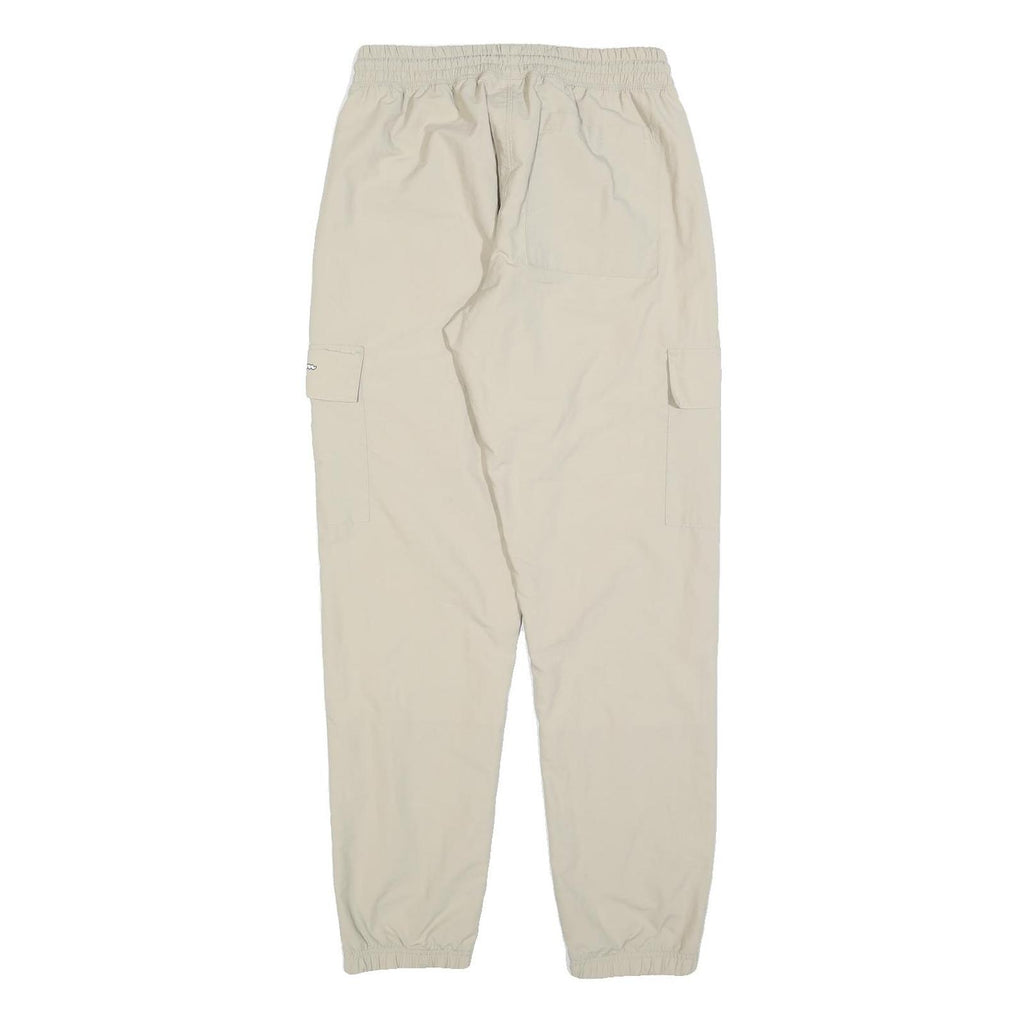 CHAMPION Womens Beige Regular Fit Cargo Trousers W26 L30 Drawstring Waist Casual