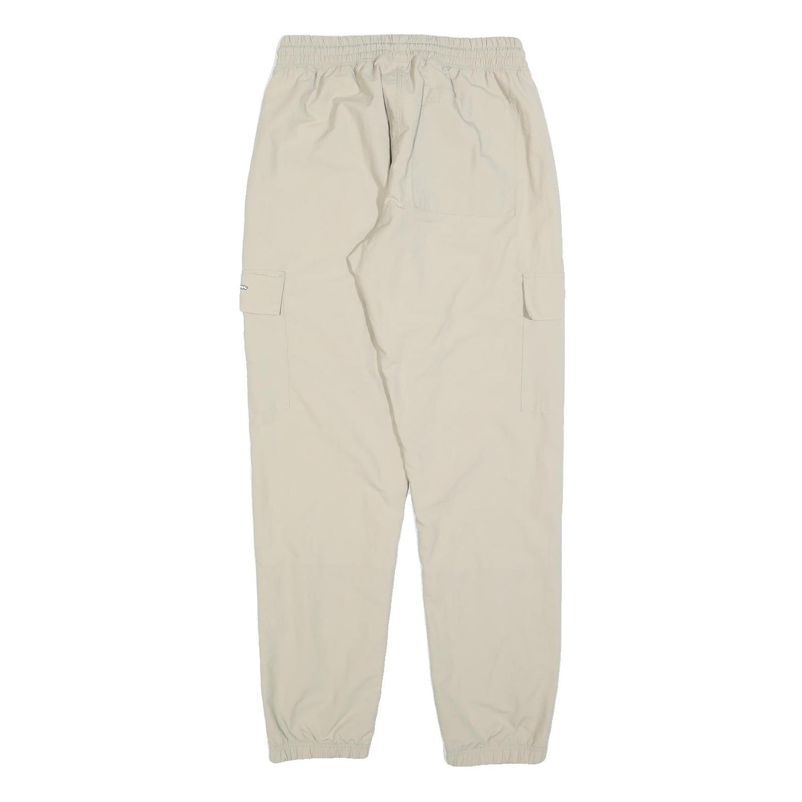 CHAMPION Womens Beige Regular Fit Cargo Trousers W26 L30 Drawstring Waist Casual