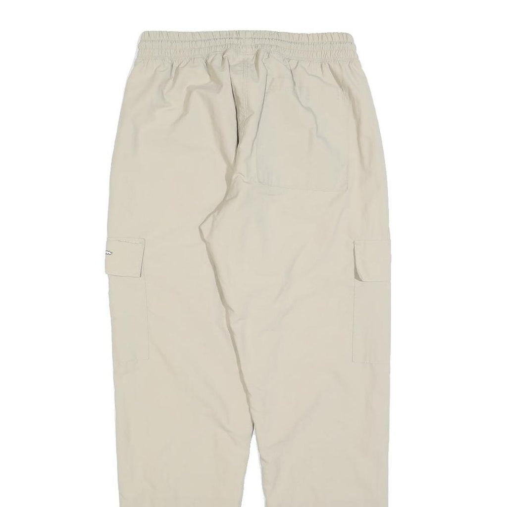 CHAMPION Womens Beige Regular Fit Cargo Trousers W26 L30 Drawstring Waist Casual