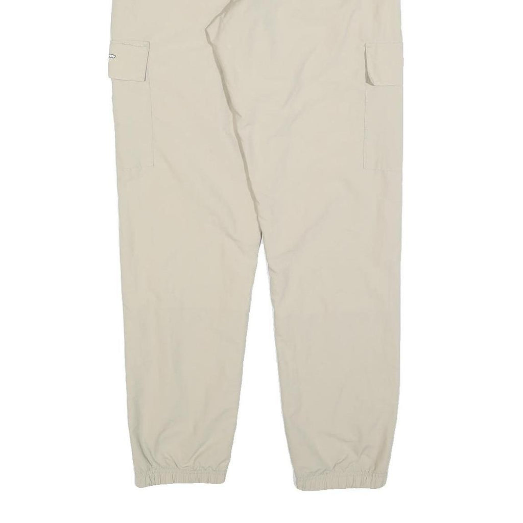 CHAMPION Womens Beige Regular Fit Cargo Trousers W26 L30 Drawstring Waist Casual