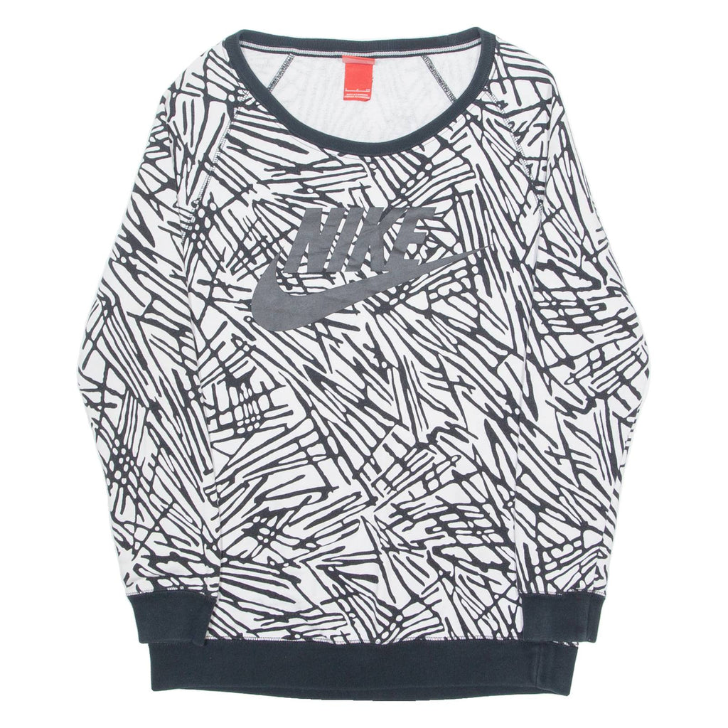 NIKE Womens Sweatshirt White S