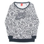 NIKE Womens Sweatshirt White S