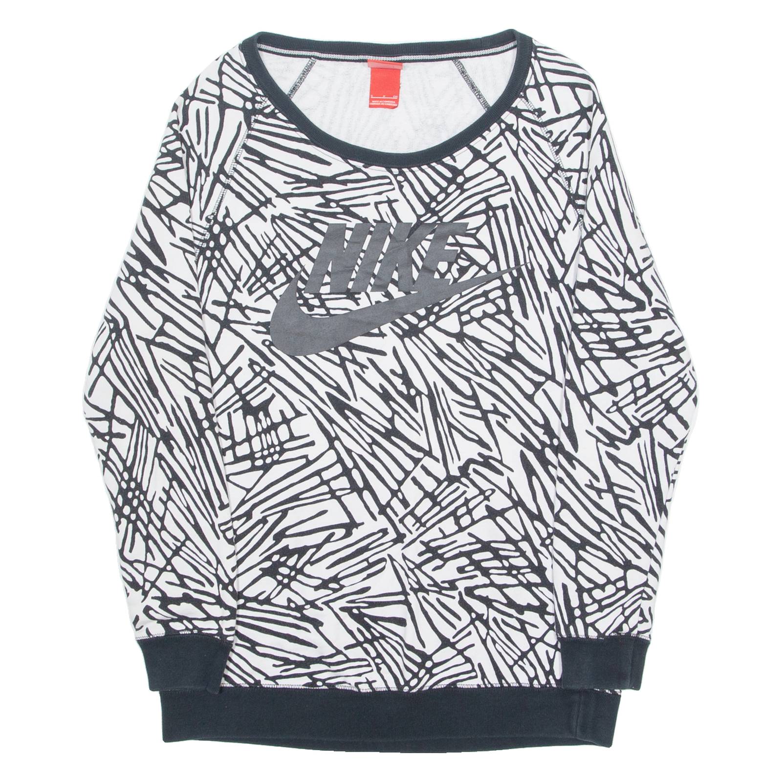 NIKE Womens Sweatshirt White S