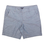 TOMMY HILFIGER Womens Shorts Blue Casual L W36 Cotton Blend Comfort