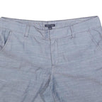 TOMMY HILFIGER Womens Shorts Blue Casual L W36 Cotton Blend Comfort