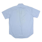 CARHARTT Mens Blue Short Sleeve Cotton Shirt L Casual Button Down