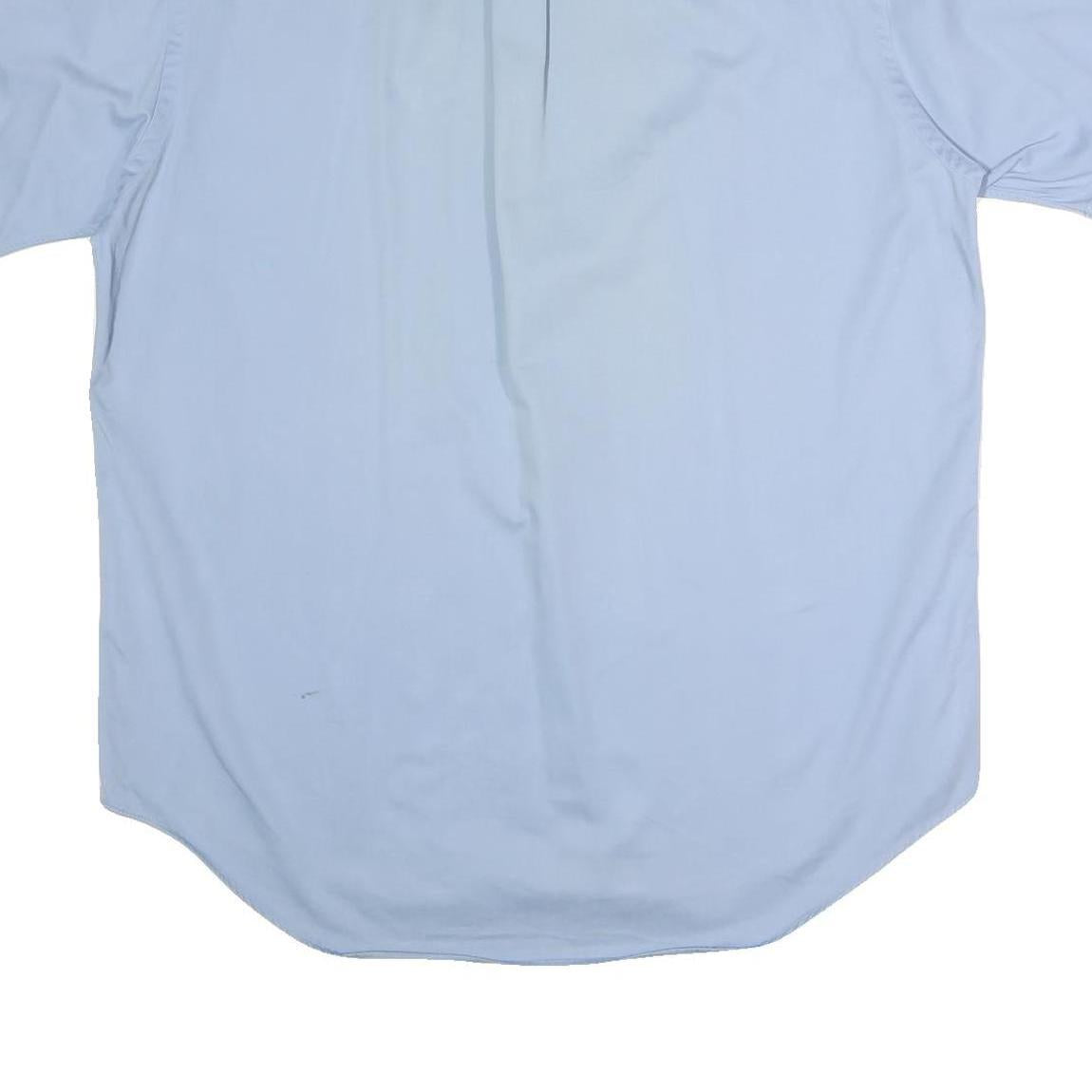 CARHARTT Mens Blue Short Sleeve Cotton Shirt L Casual Button Down