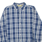 CAMEL ACTIVE Mens Shirt Blue Check Long Sleeve M