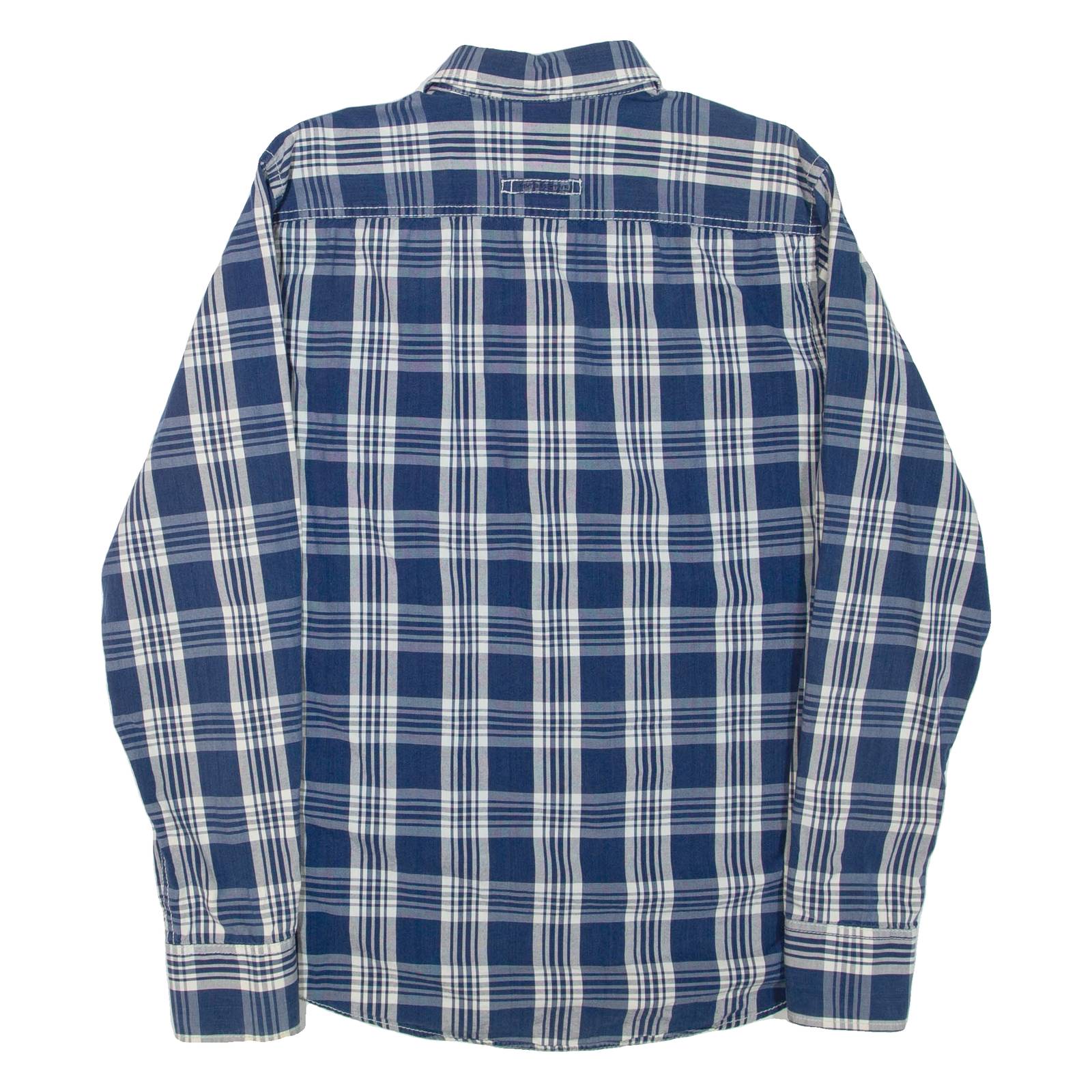 CAMEL ACTIVE Mens Shirt Blue Check Long Sleeve M