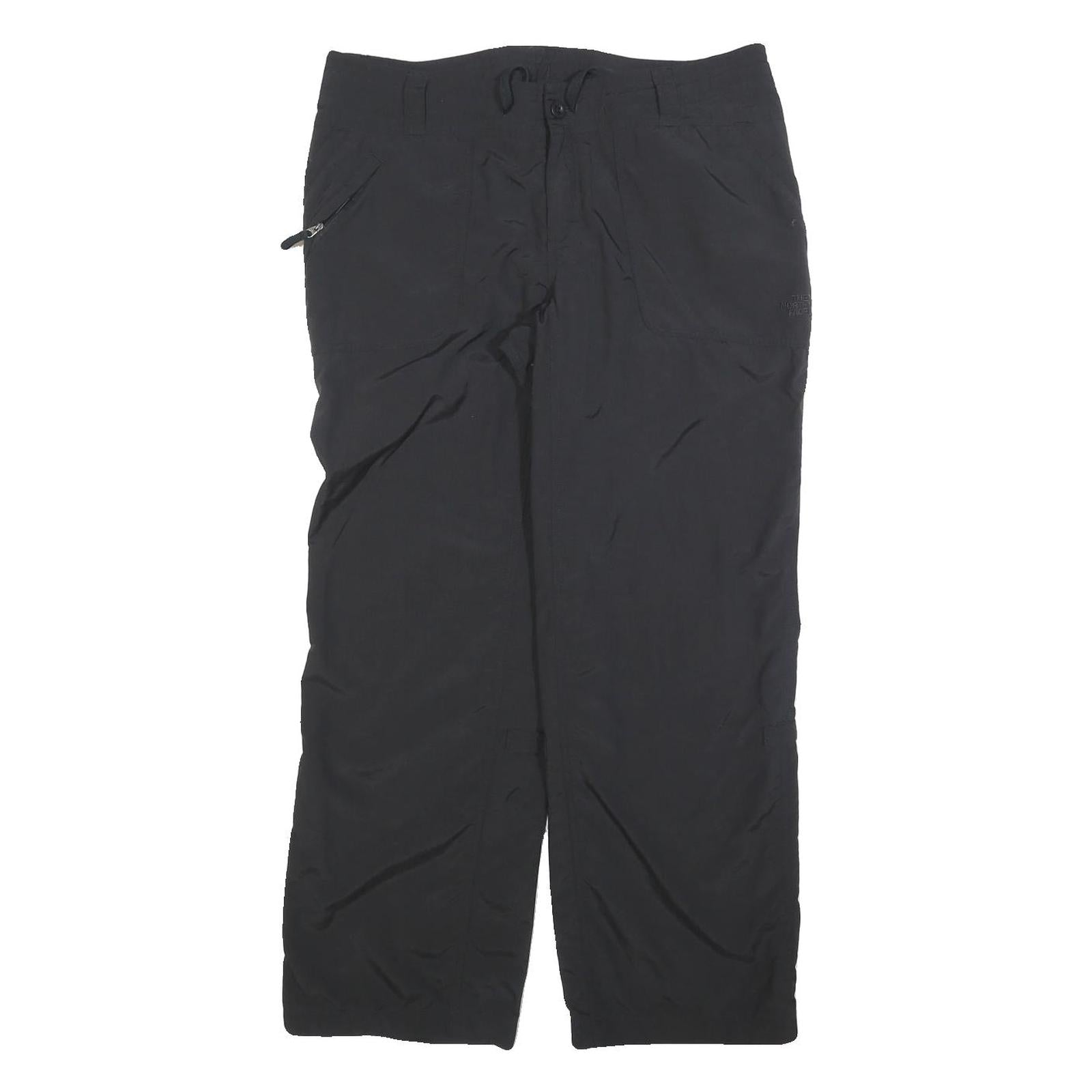 THE NORTH FACE Womens Black Relaxed Trousers W34 L30 Outdoor Zip Pockets