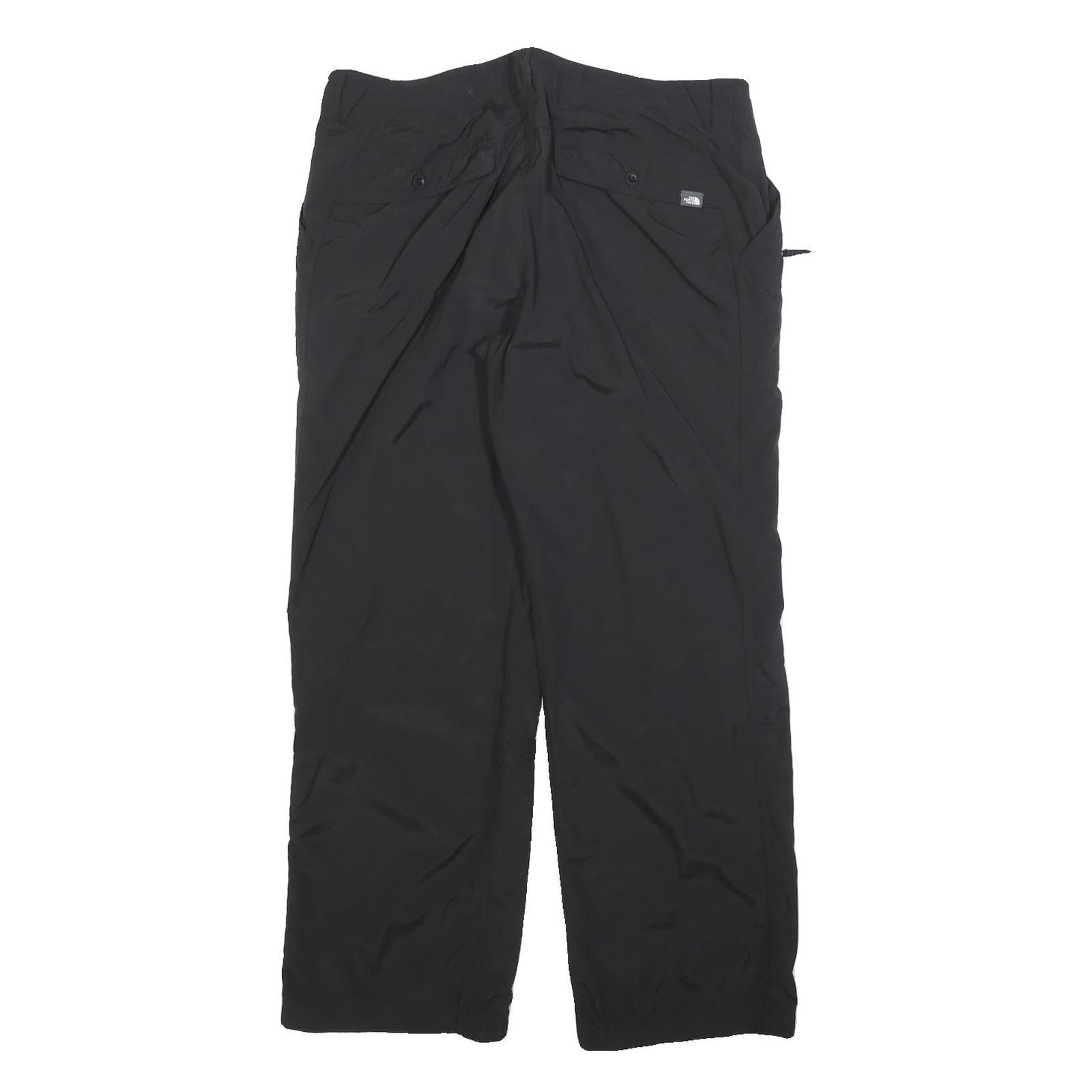 THE NORTH FACE Womens Black Relaxed Trousers W34 L30 Outdoor Zip Pockets